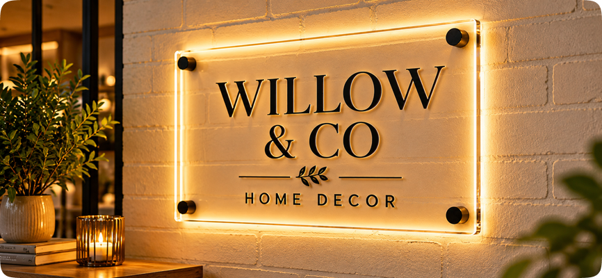 Acrylic sign boards
